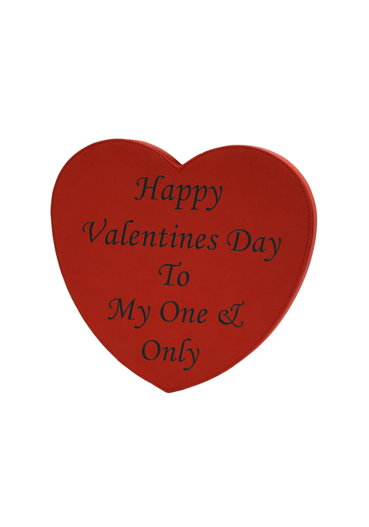 LZXL Red with Black Heart Wall Plaque