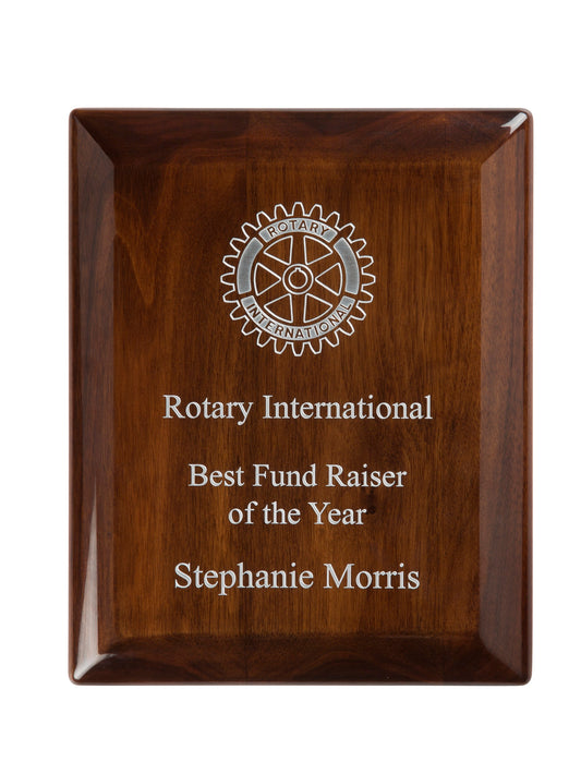 Walnut Finish Plaque