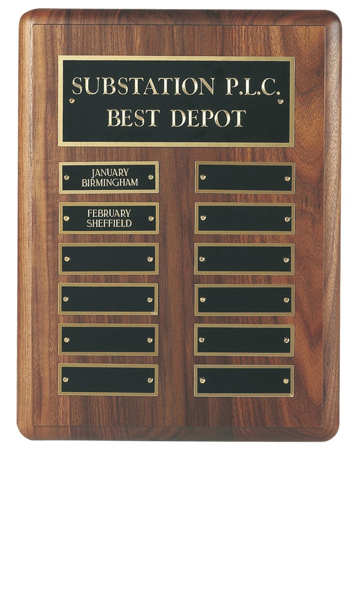 MC-American Walnut Plaque