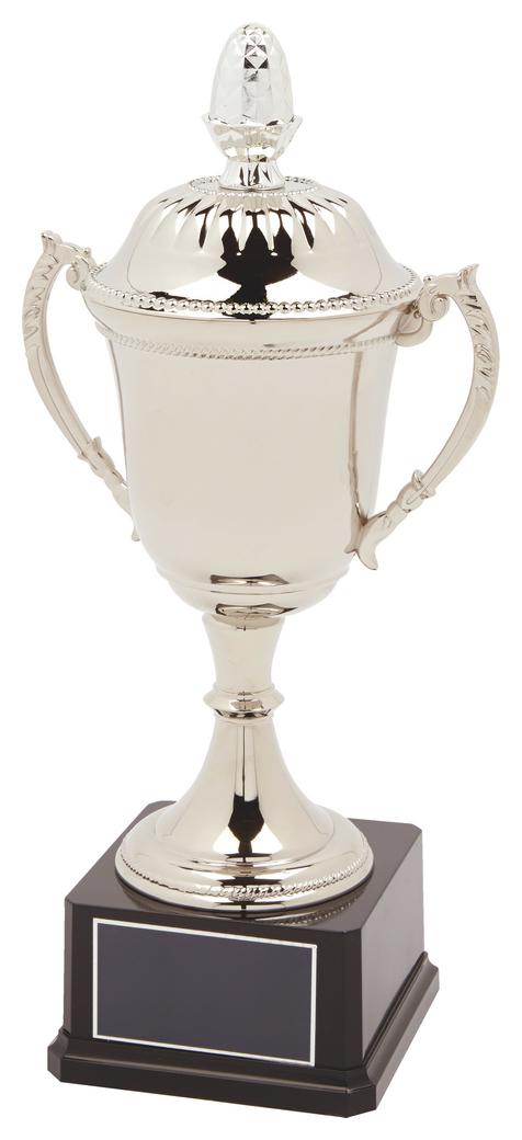 Nickel Plated Trophy Cup With Lid