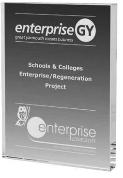 20x15cm Premium Crystal Rectangle Award