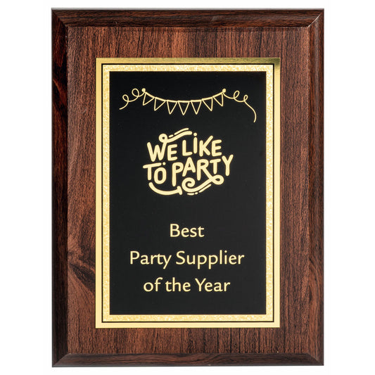 20cm Presentation Corporate Plaque with Colour Print