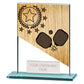 Mustang Pickleball Jade Glass Award
