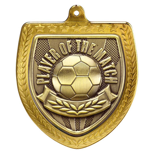 Cobra Football Player of the Match Shield Medal Gold