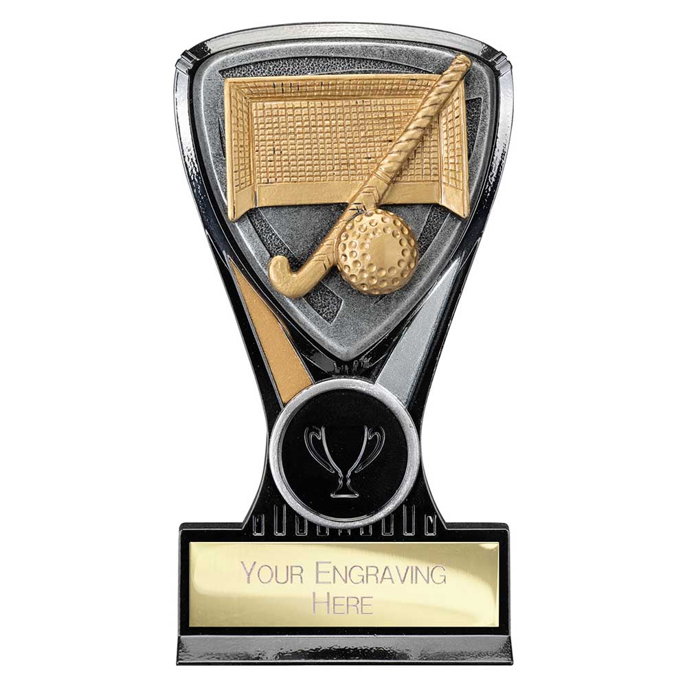 Wolverine Plaque Hockey Carbon Black & Fusion Gold