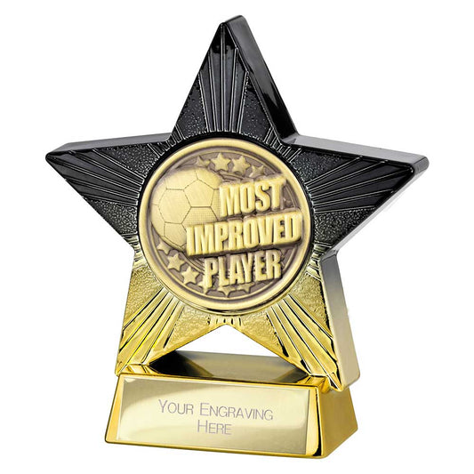Superstar Most Improved Player Award Black & Gold