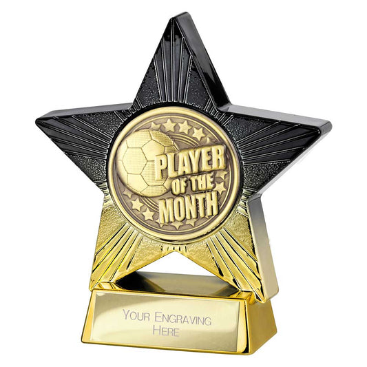 Superstar Player of Month Award Black & Gold