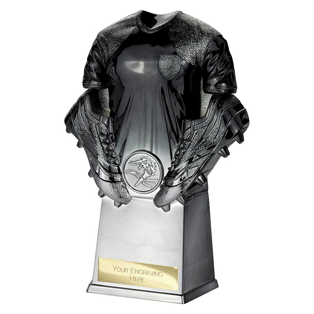 Invincible Football Heavyweight Shirt Carbon Black to Gunmetal
