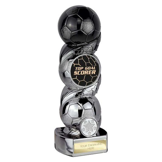 Hat-trick Strike Top Goal Scorer Carbon Black to Gunmetal