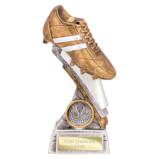 Thunder Flash Football Award Antique Silver & Gold