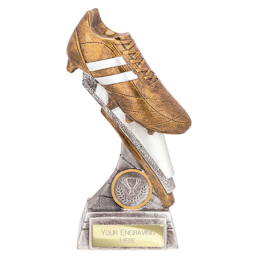 Thunder Flash Football Award Antique Silver & Gold