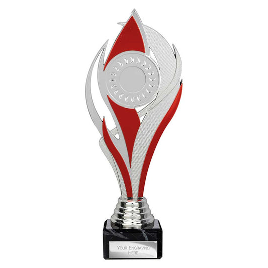 Volcano Trophy Silver & Red