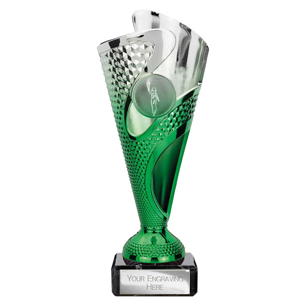 Rodeo Trophy Silver & Green