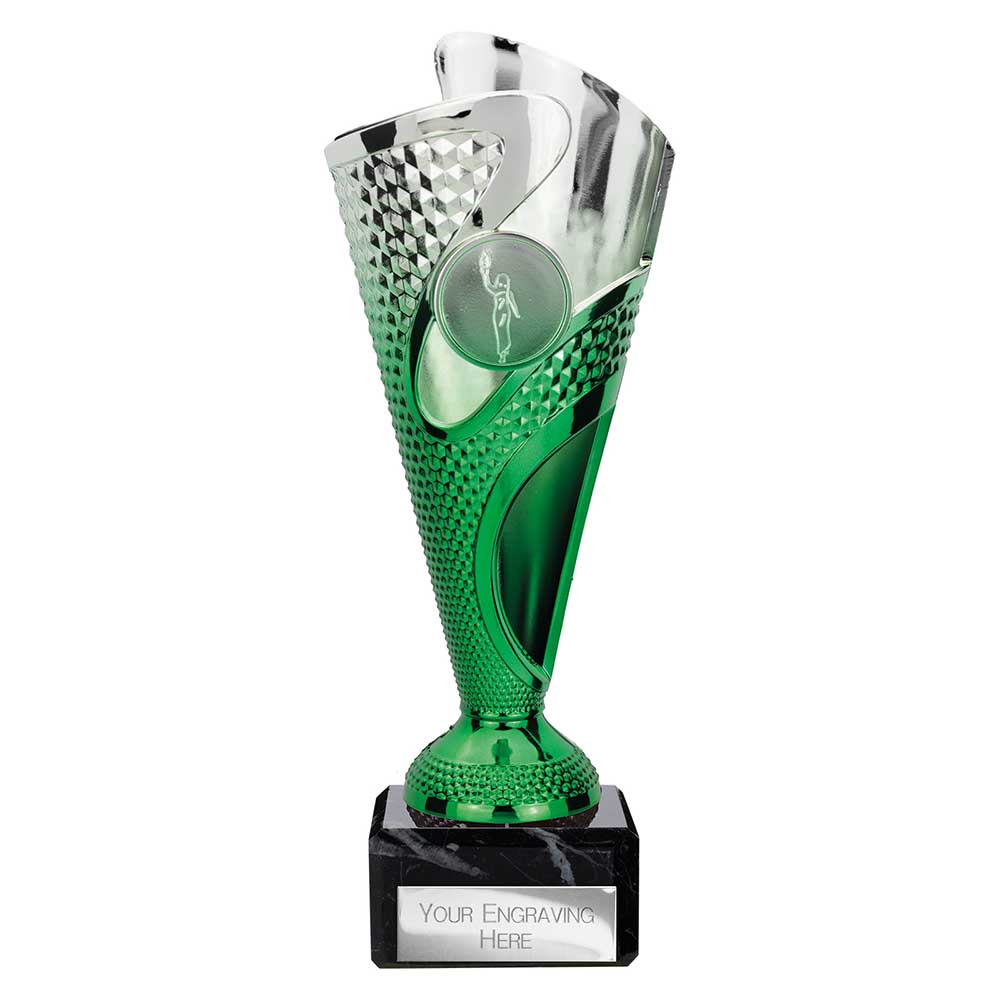Rodeo Trophy Silver & Green