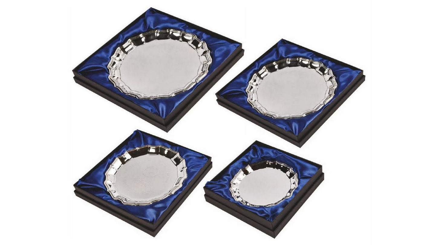 Nickel Plated Salver (In Presentation Case)