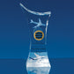 Optical Crystal Pointed Slope Award - 3 Sizes