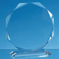 Clear Glass Facetted Octagon Award - 3 Sizes