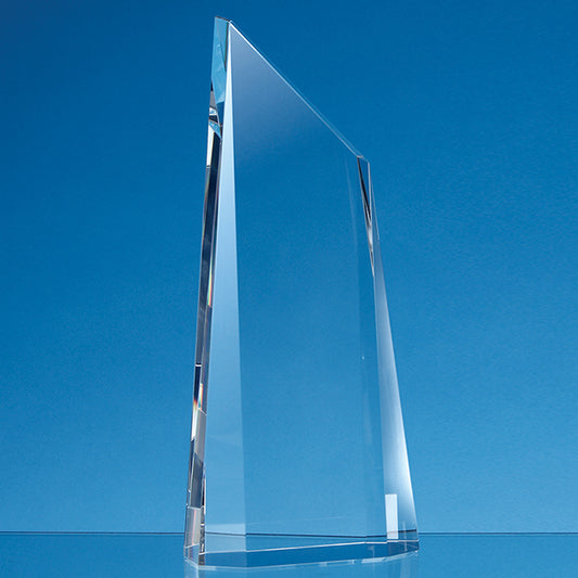 Optical Crystal Facetted Peak Award - 3 Sizes