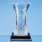 Lead Crystal Panelled Flared Vase