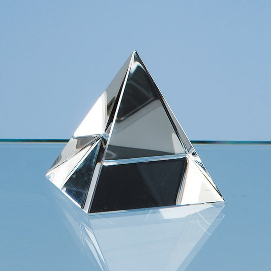 Optical Crystal 4 Sided Pyramid