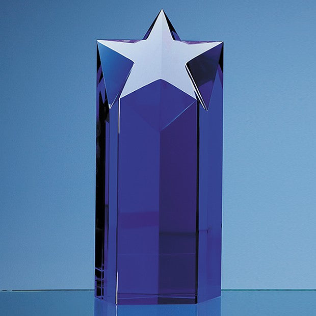 Sapphire Blue Optic Star Column Award