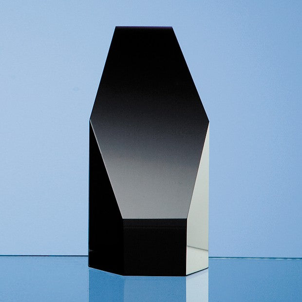 Onyx Black Optic Hexagon Award