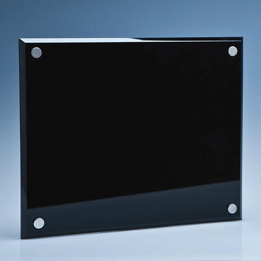 Onyx Black Wall Display Plaque inc Fixing Kit