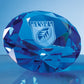 Optical Crystal Blue Diamond Paperweight