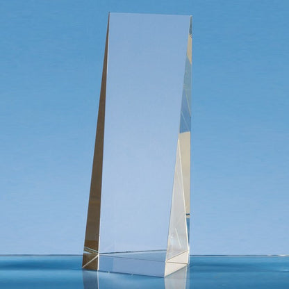 Optical Crystal Wedge Rectangle Award