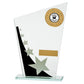 Jade Cosmic Star Multisport Glass Award Black & Silver - Available in 3 Sizes