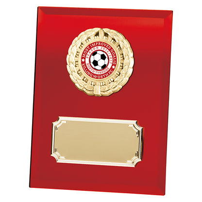 Mirage Multi-Sport Mirror Plaque Red - 3 Sizes