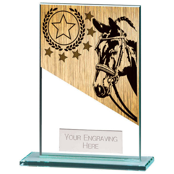 Mustang Equestrian Jade Glass Award