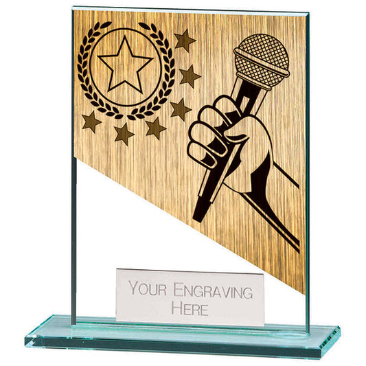Mustang Karaoke Jade Glass Award