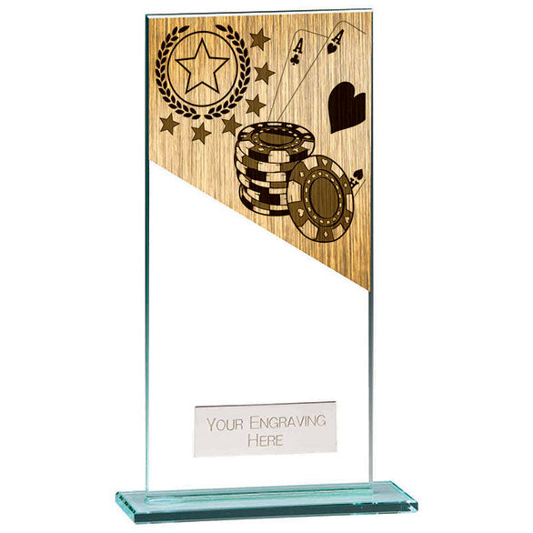 Mustang Poker Jade Glass Award