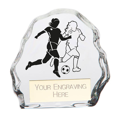Mystique Football Female Glass Award