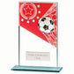 Mustang Football Red Jade Glass Award
