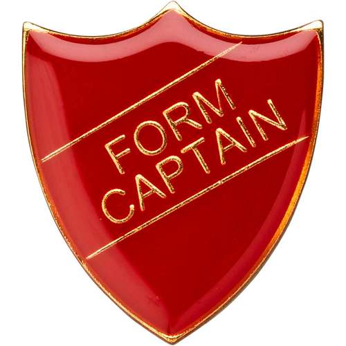 3cm School Shield Badge (Form Captain) - Available in 4 Colours