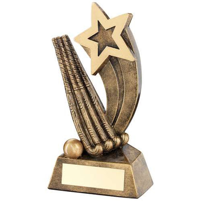 Brz-Gold Hockey Sticks-Ball With Shooting Star Trophy - Available in 2 Sizes