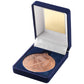 Blue Velvet Box With Hockey Medal