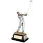 Brz-Pew 'End Of Swing' Golfer On Black Base Trophy