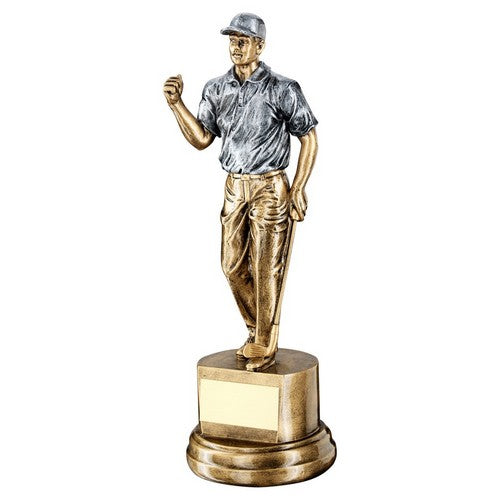 Brz-Pew Male 'Clenched Fist' Golfer Trophy - 3 Sizes
