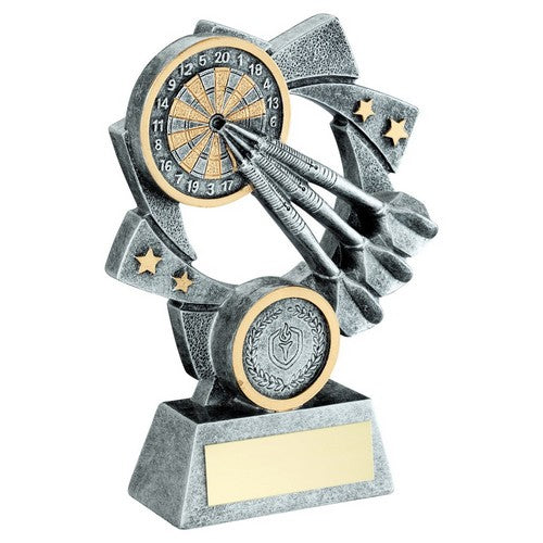 Pew-Gold Darts Star Spiral With Plate - Available in 3 Sizes