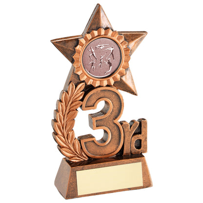 Leaf And Star Award Trophy With Athletics insert