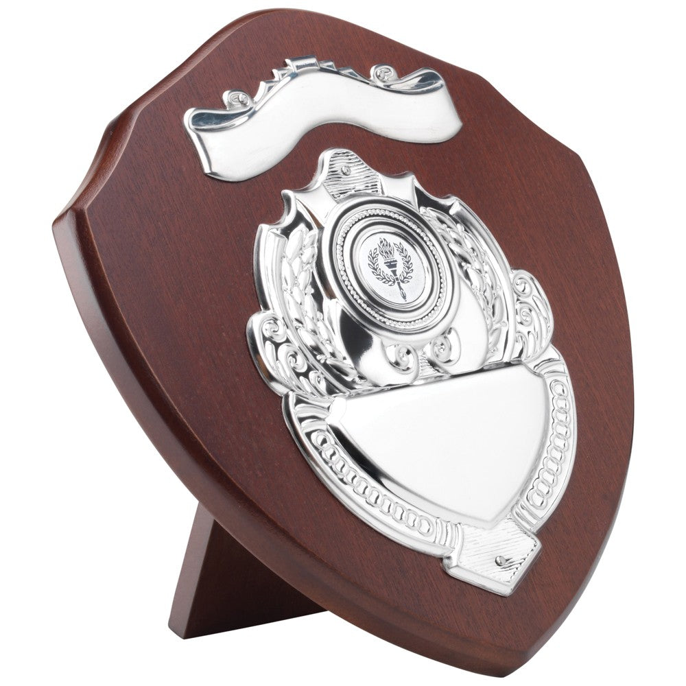 Rosewood Shield With Chrome Front