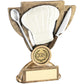 Brz-White-Silver Cooking Mini Cup Trophy