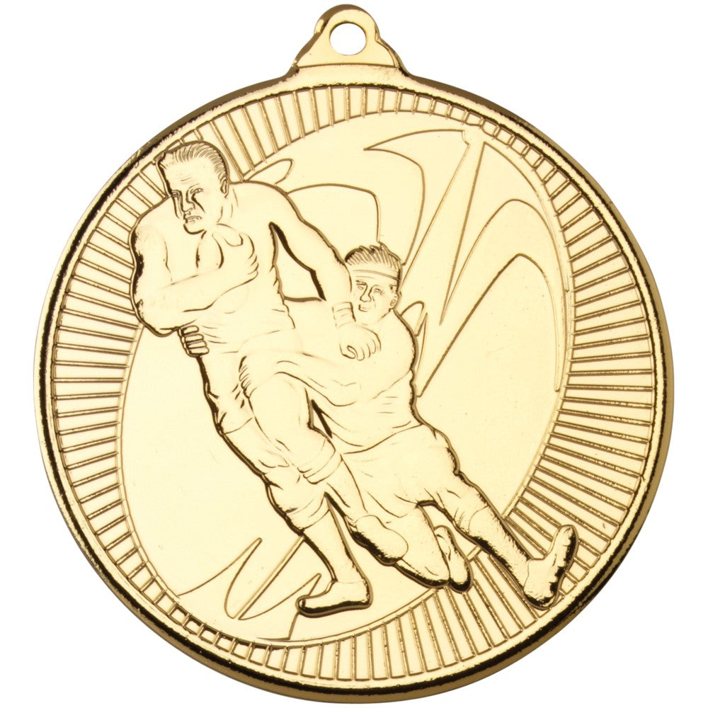 Rugby 'Multi Line' Medal