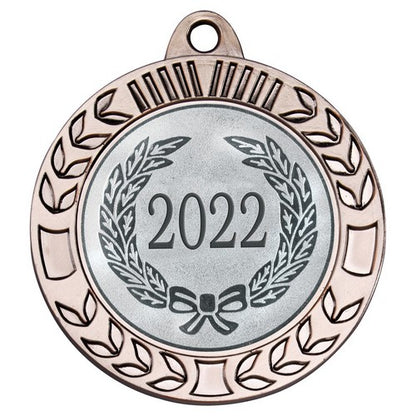 Wreath Medal Extra Thick - Available in Gold, Silver and Bronze
