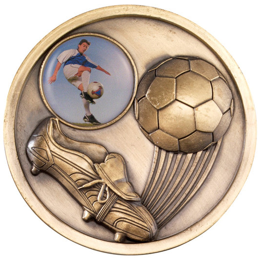 Football With Boot Medallion