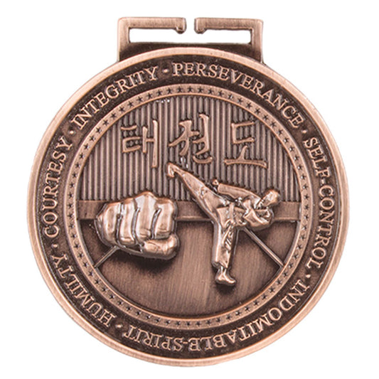 Olympia Taekwondo Medal 70mm - Available in Gold, Silver and Bronze