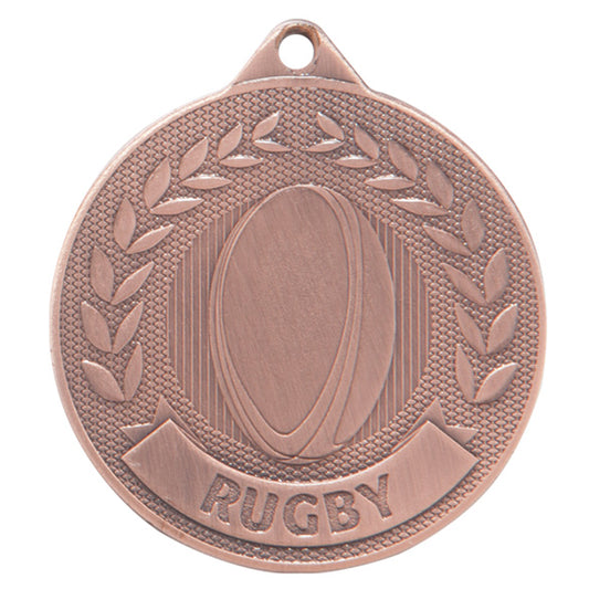 Discovery Rugby Medal 50mm - Available in Gold, Silver and Bronze